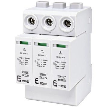 ETI TEC EM T2 PV 1100/20 Y (для PV систем) Обмежувач перенапруги 99-10034761 фото