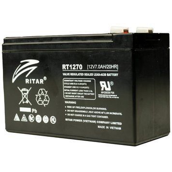 Ritar RT1270 7А&bull;г 12В Свинцево-кислотна акумуляторна батарея 99-00012173 фото
